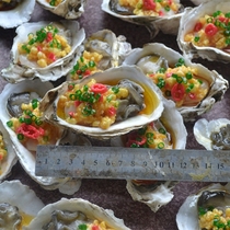 Simulation oyster model Carbon grilled oyster model Scallop scallop abalone model grilled oyster custom food model
