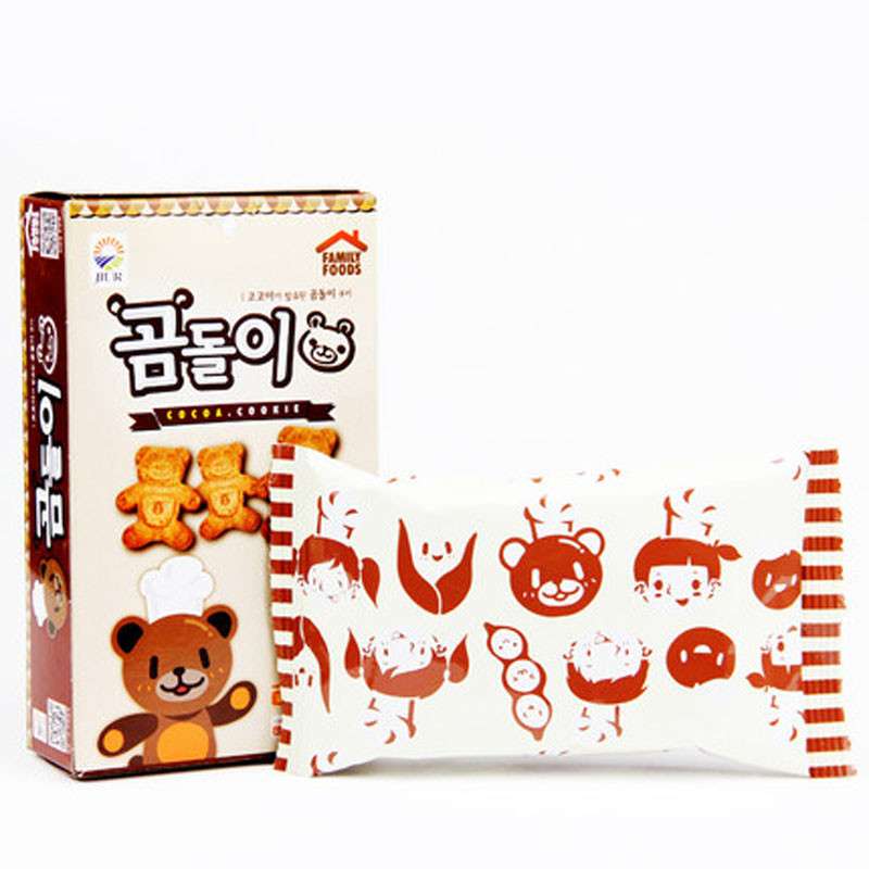 【苏宁易购】韩国进口九日牌熊宝贝饼干55g/盒