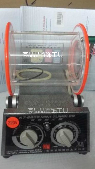 KT-6808 Small Rolling Drum Roll Barrel Polishing Machine Jewelry Polishing Machine Rotation