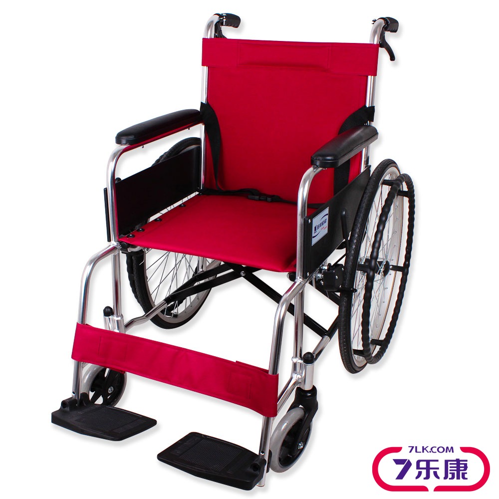 互邦轮椅轻便 折叠 铝合金老人手推车HBL20-RZ22