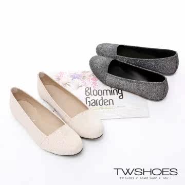 台湾官网直邮进口【TW Shoes】闪耀金葱便鞋【K130A1850】