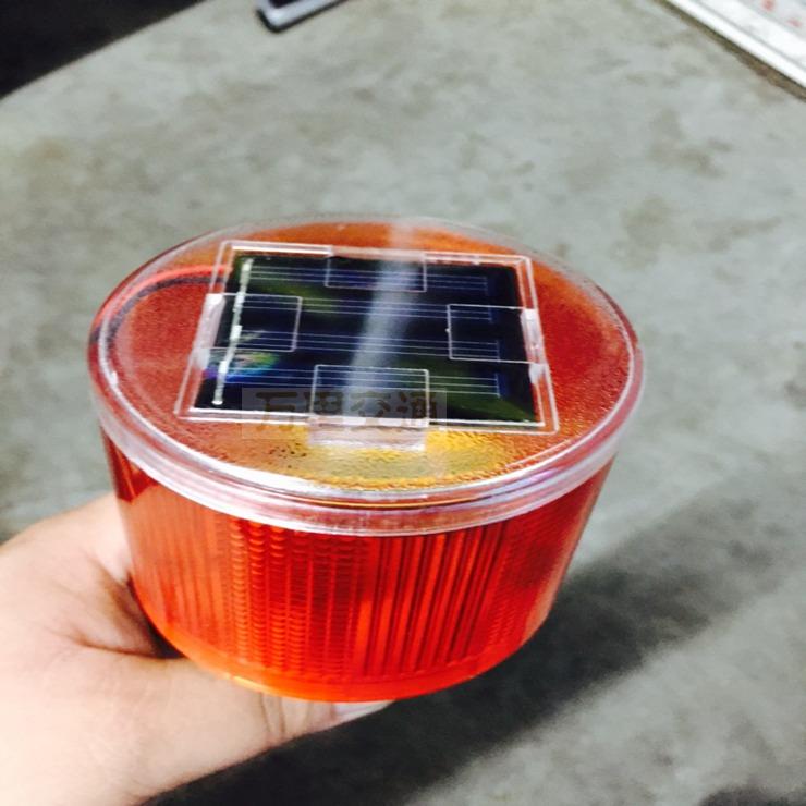Solar LED warning light road pile construction road obstacle light flash light signal light repair road night strobe light