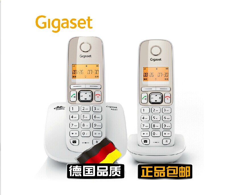 Set Yijiatelephone A530 European-style digital wireless telephone stand-alone office home landline telephone with cable telephone