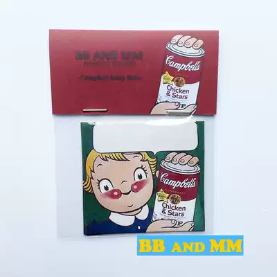vintage Retro Homemade Waterproof Sticker campbell kids Tomato Soup Doll and Canned