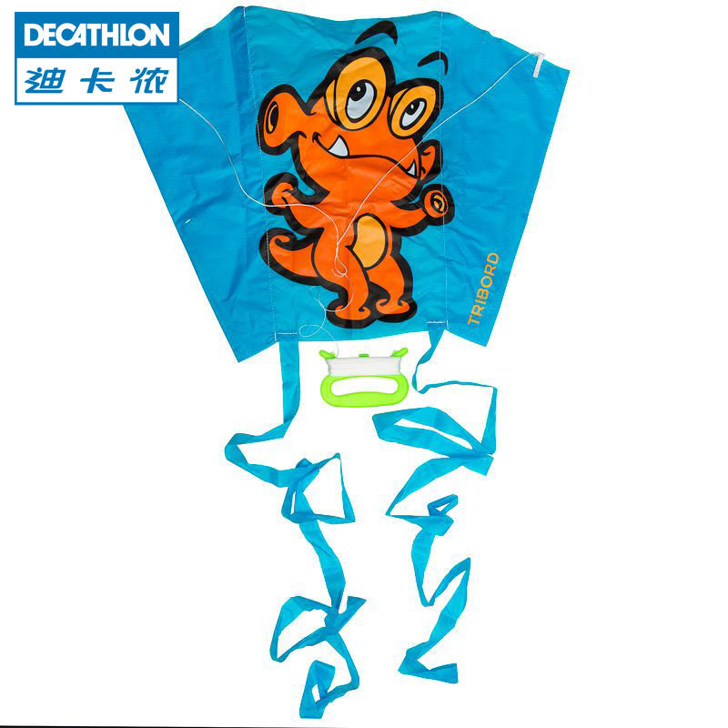 迪卡侬 沙滩运动 单线风筝 卡通小怪兽印花 无骨方便携带 TRIBORD