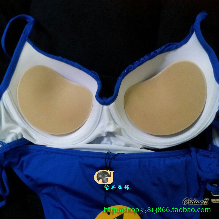 Swimsuit underwear top bracket poly silicone cup cotton 2.5cm small chest thickened magic chest pad thickened enlarged sponge pad