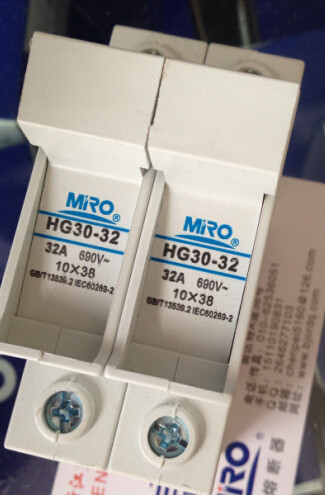 MRO Zhejiang Tea Lava Appliances First-class Agent of Tea Melting Fuse fuse Base HG30-32 2P