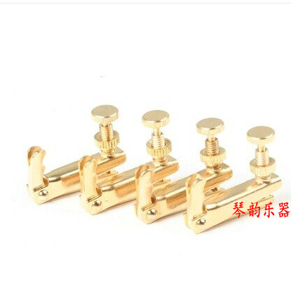 Upscale gilded violin to fine tune the strings hook
