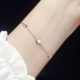 Vòng tay bạc 925 sterling vuông thời trang Nhật Bản và Hàn Quốc nữ năm sao cá tính đơn giản vòng tay khí chất quà tặng