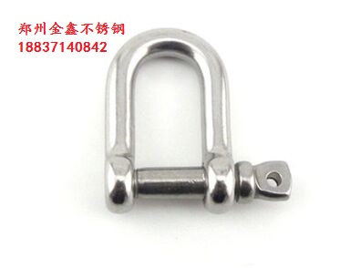 Authentic 304 stainless steel D type shackle marine hardware stainless steel shackle day type shackle M14