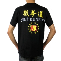 New Jeet Kune Làm Thể Thao T-Shirt vòng cổ ngắn tay áo màu đen võ thuật quần áo đào tạo quần áo tùy chỉnh nam giới và phụ nữ trẻ em áo tank