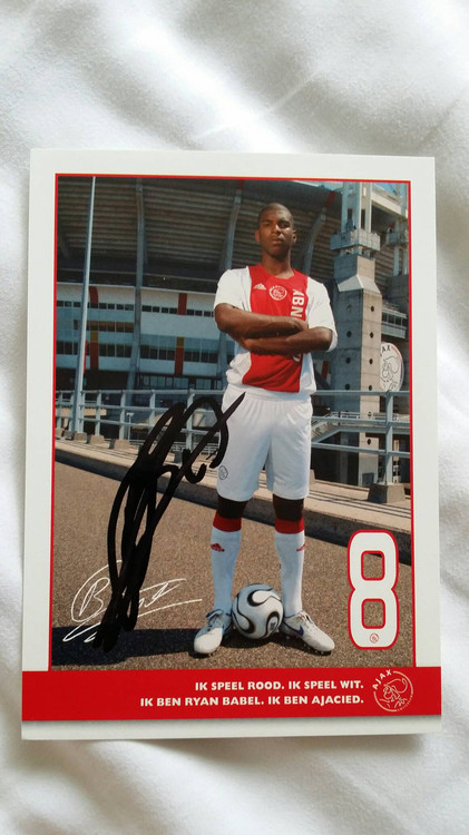 Babel Holland Liverpool Hoffenheim Ajax Official Autograph Card