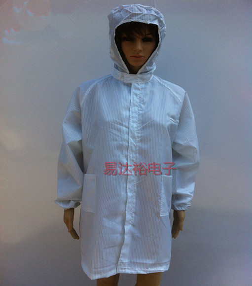 Even cap antistatic large coat with cap large coat with cap food clothing Sterile Large Coat Dust-proof
