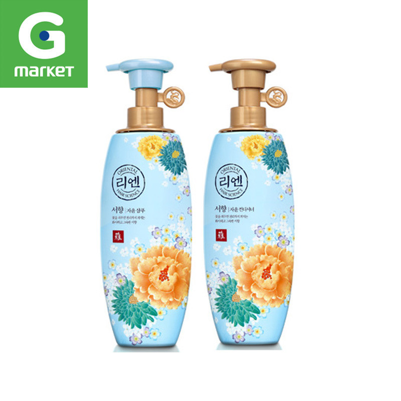 韩国正品LG[ReEn睿嫣]花香洗发水+护发素套装系列500ml滋润型瑞香