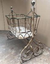 European crib princess bed childrens photography props bed iron art interior location shooting bed photo studio theme props