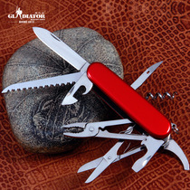 Gladiator Special Price Full Function Swiss Army Knife Multifunction Folding Knife Red 9 Open Army Knife