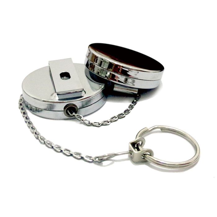 5cm All-Metal Chain Key Anti-Loss Device, Key Chain, Pull Cord, Retractable Key Ring
