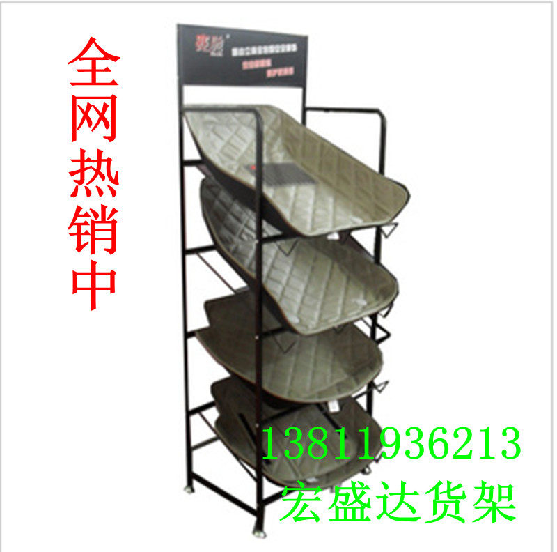 Special car floor mat display rack Large surrounded wire ring floor mat display rack set frame Hanging floor mat cushion display cabinet