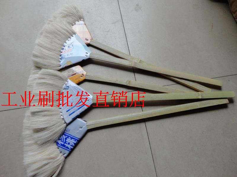 Industrial brush stop pen Wool triangle brush Long handle triangle brush Foundry special wool brush shading pen