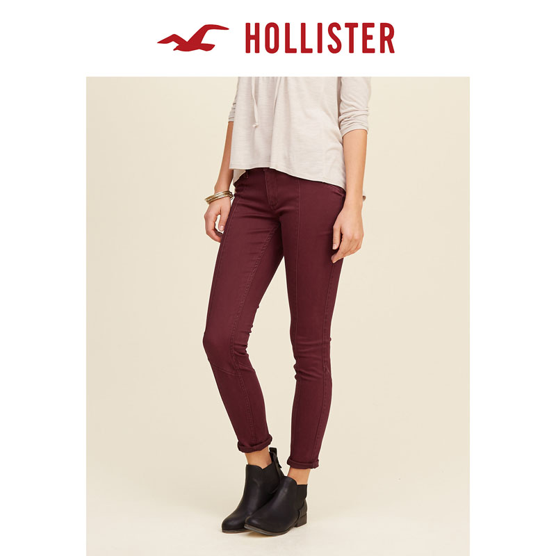Hollister 2016春装新款 超紧身工作裤 女 114823