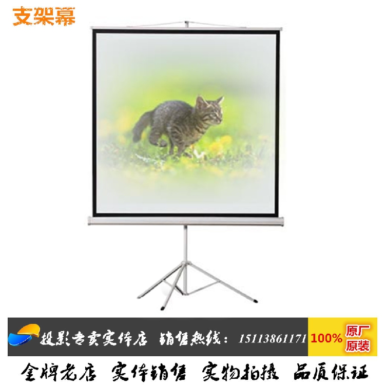 New projector bracket curtain projector curtain 84 inch bracket white plastic curtain cloth 1 8 width 1 4 high