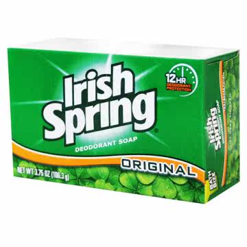 Irish spring 除汗臭专用香皂106.3gx2入台湾官网直邮进口