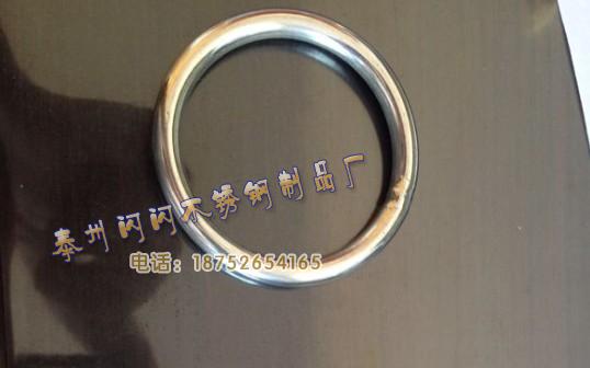 304 stainless steel ring M6 * 80 stainless steel ring argon arc welding circle chain accessories outer diameter 80mm