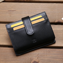R·cose Multi-function men and women leather bank card bag Drivers license business card bag Credit card first layer cowhide