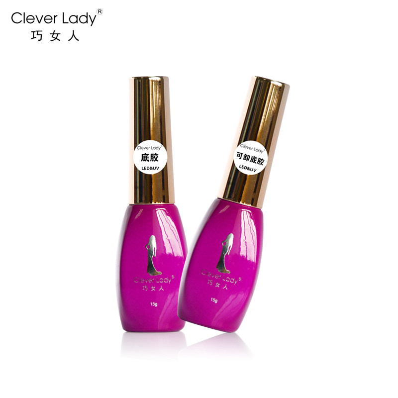 光疗美甲蔻丹芭比qq甲油胶底胶封层套装透明指甲底油亮油组合2瓶