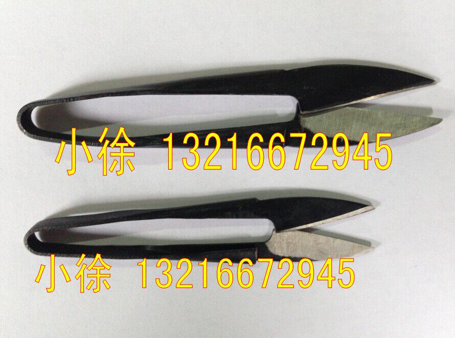 Wuxi Ligong brand textile yarn scissors small scissors hemp spinning scissors U-shaped large yarn scissors full length 12 5