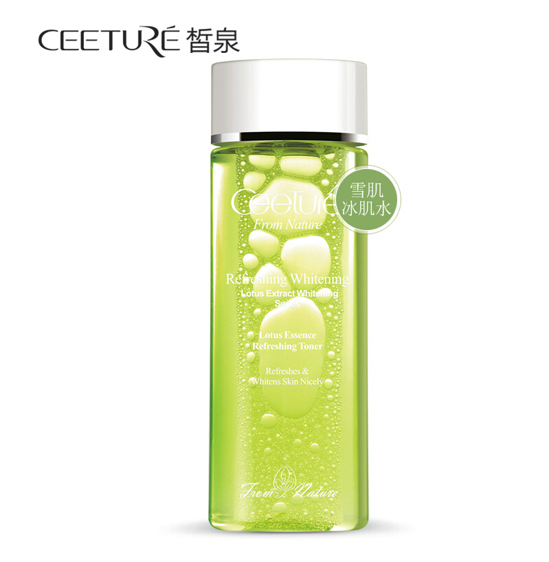 皙泉爽肤水水萃白莲冰肌水提亮肤色温和调理深层净化清爽质地清新
