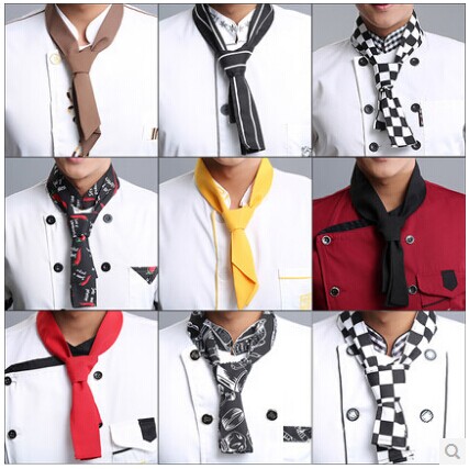 Chef sweat towel Scarf accessories Scarf Coffee Western restaurant waiter Hotel kitchen clothing