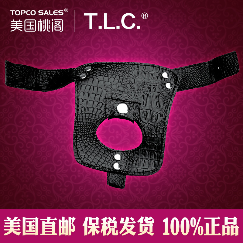 美国桃阁仿真阳具通用束带性爱女用自慰器穿戴内裤人造皮革材质