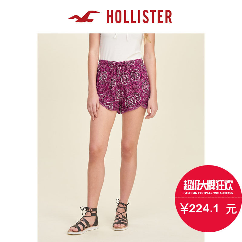 Hollister 饰边花瓣短裤 女 122269