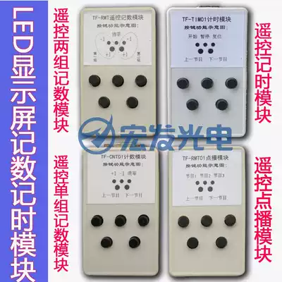 Blue light LED display control card patent with TF-RMT infrared remote control point Plug module counting time