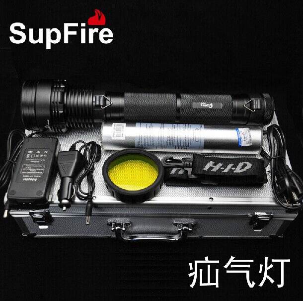 Super Fire God Fire HID 35W Xenon Lamp 1500 Meters Far Shot King Spotlight Super Bright Bright Light Flashlight