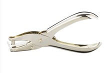 Deli 0114 hole punch hand punch single hole can punch 8 pages at a time all metal material