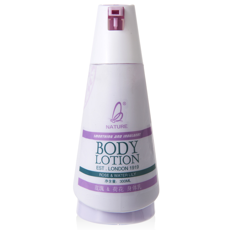 娜其尔玫瑰荷花身体乳300ml 秋冬补水保湿滋润乳液美白浴后润肤乳