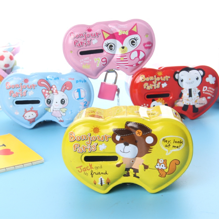 Creative children's money tube small activity gift money tube tin can decoration coin jar coin jar primary school prizes