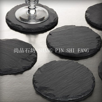 Environmentally friendly slate slab mat dining plate mat anti-slip coaster