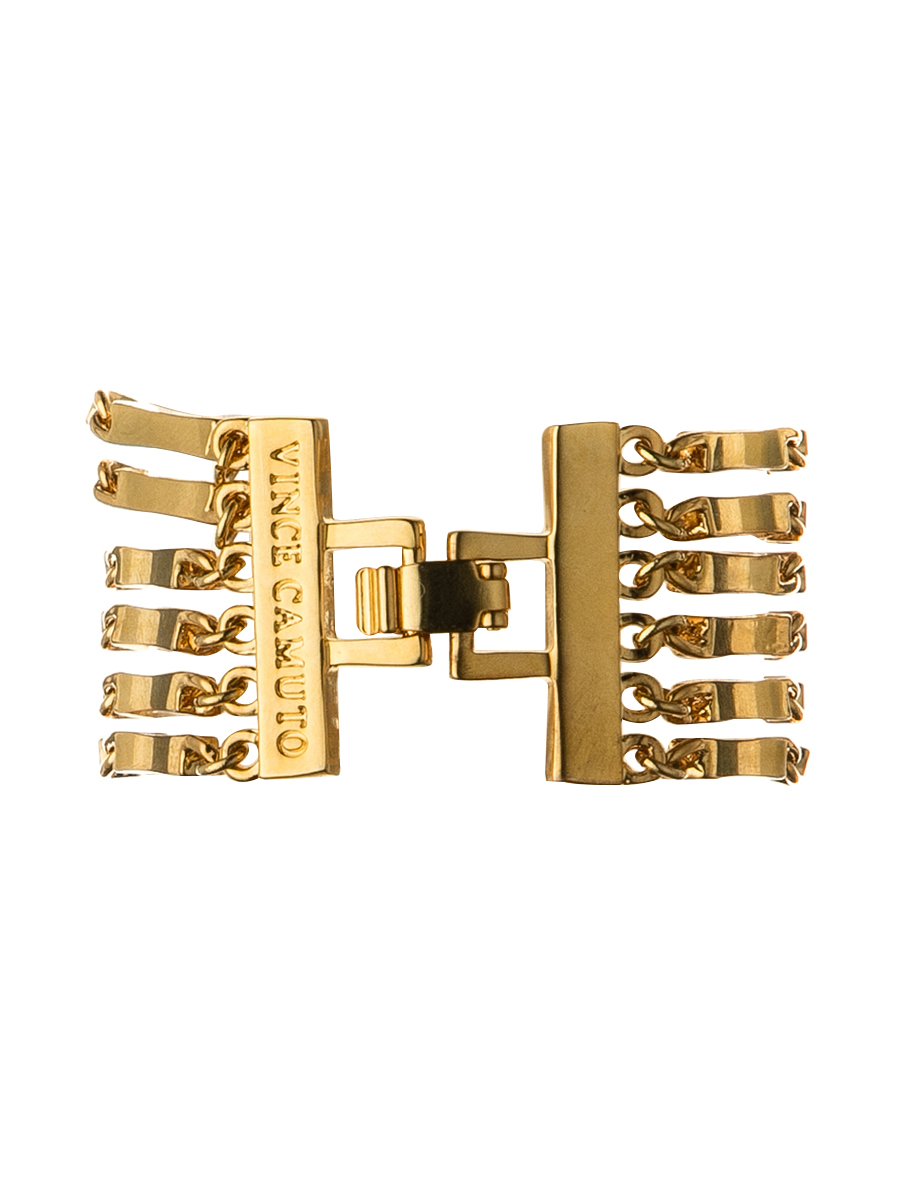 VINCE CAMUTO 金色多层造型手链