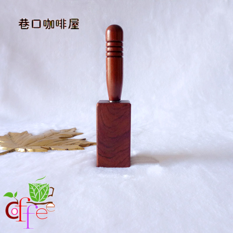Redwood luxury wood handle needle mandwood handle 304 stainless steel coffee carvings needle with mahogany magnetic base