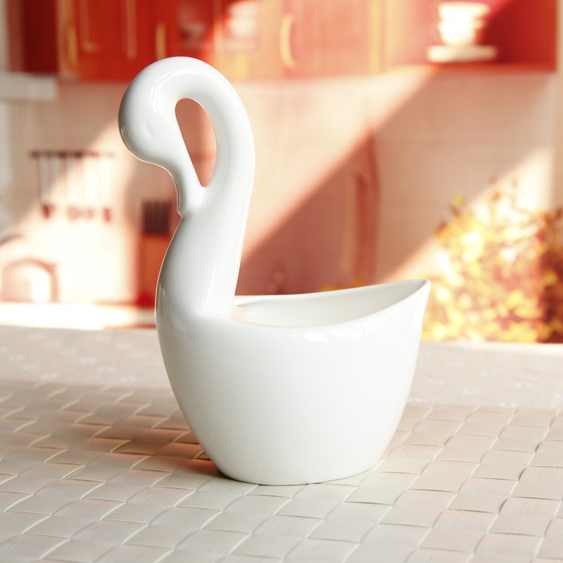 Ipads China flower basket chopsticks chopsticks box teaspoons of aircraft spare parts storage table small swan basket handle blue