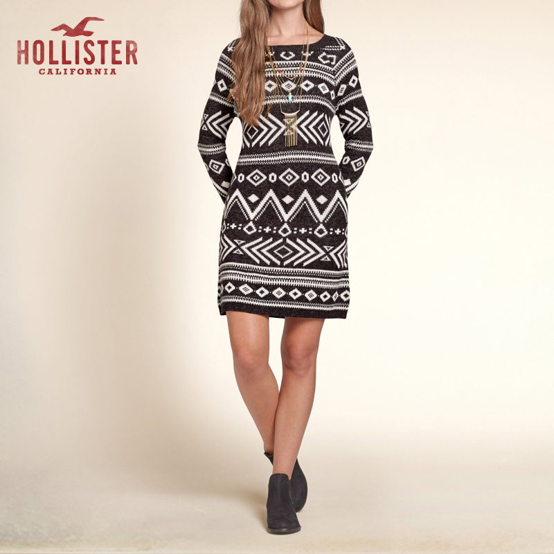 Hollister 图案毛衣连身裙 女 106210