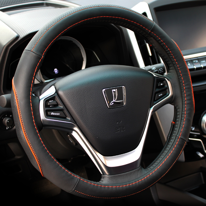 适用于纳智捷5 Sedan 优6SUV 大7SUV 大7MPV汽车方向盘套真皮把套