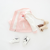 Female baby coat spring autumn women 0 1 year old Korean version female baby autumn clothing 2 womens treasure winter dress plus suede coat Korean version tide 3