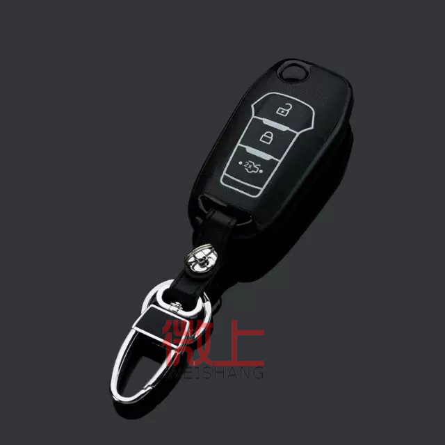 专用于福特福睿斯新蒙迪欧钥匙包15款锐界野马真皮保护壳套扣改装