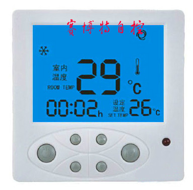 Sprupling Bosa letter SPRING central air conditioning ventilator coil liquid crystal temperature controller switch panel