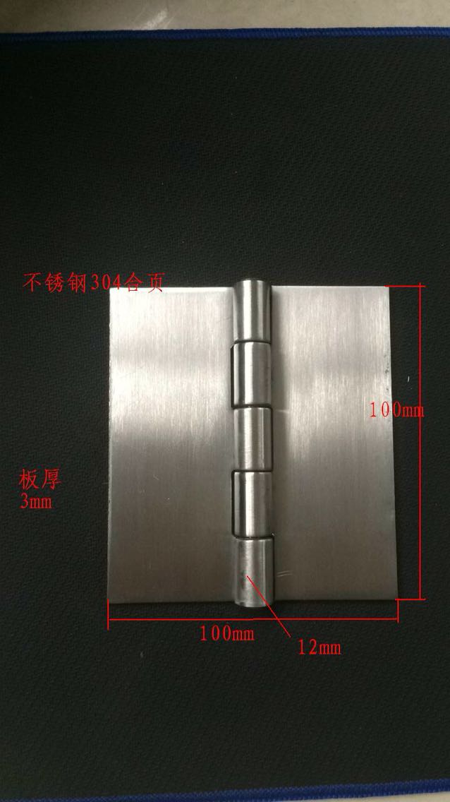 Stainless steel hinge 304 material specification 100*100*3mm matt mirror surface optional