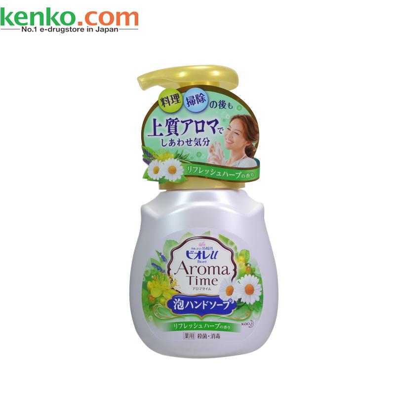 Biore/碧柔日本直邮Aroma time精油花香泡沫洗手液230ml清新草本